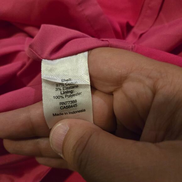 J.Crew Pink Cotton Blend Ruffle Sleeve Sheath Dress Size 2 Style J0997 - Picture 8 of 10